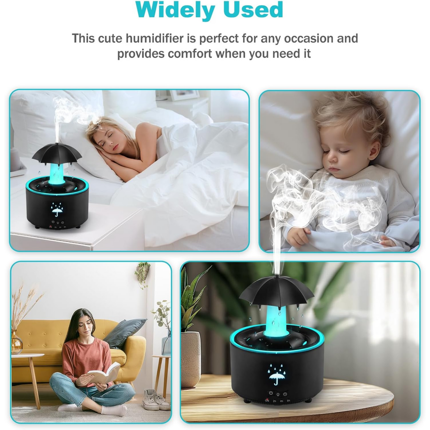 Rotating Umbrella Aroma Humidifier