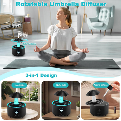 Rotating Umbrella Aroma Humidifier